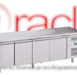 Masă frigorifică profesională 4 uși GN 1/1, 553 Litri, FORCOLD M-GN4100TN-FC