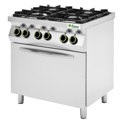 Mașină de gătit gaz cu 4 arzătoare fontă și cuptor electric, Fimar - Img 2