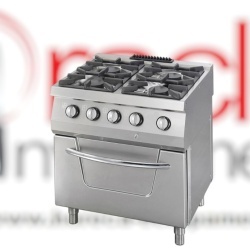 Mașină de gătit pe gaz cu 4 arzătoare și cuptor gaz