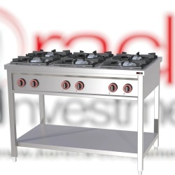 Mașină de gătit pe gaz cu 6 arzătoare