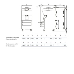 Mașină de înghețată cu extragere automată 150 L/H, răcire cu apă, Staf59 - Img 2