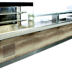 Mobilier neutru pentru linie de servire 5380x745x1630 mm