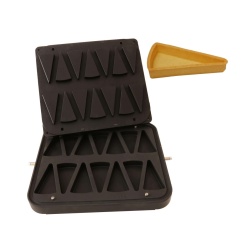 Placă pentru aparat tarte, 14 forme felie tort 110x60 mm - Img 2