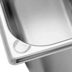 Tavă de inox (suprafață mată) GN1/4 h 150 mm - Img 3