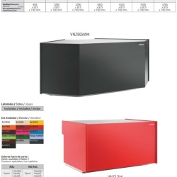 Tejghea pentru casă de marcat 2325x863 mm, Infrico - Img 2