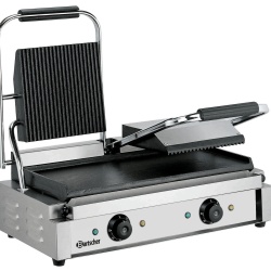 Toaster dublu cu mecanism prin apăsare pe plăci, netedă/ striată - Img 2