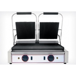 Toaster profesional dublu cu mecanism prin apăsare pe plăci striate, 565x310 mm Beckers - Img 2