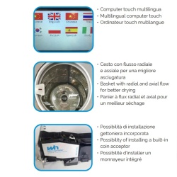 Uscător de haine electric de uz industrial 27 kg Brentareno - Img 2