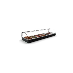Vitrină caldă orizontală tip Bain-Marie 1190x395x245 mm, Sayl - Img 2