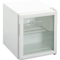 Vitrină frigorifică minibar 58 Litri, albă Hurakan - Img 2