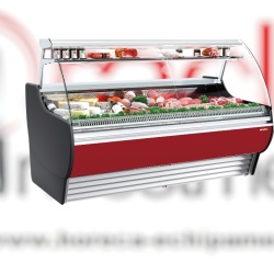 Vitrină frigorifică modulară de expunere inox 2500x1290 mm fără depozitare, Infrico
