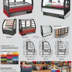 Vitrină frigorifică pentru cofetărie/patiserie, AMBAR, 938x810x1300 mm cu acces dublu - Img 8