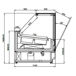 Vitrină frigorifică pentru înghețată CUBE 2 DEEP ICE, 18 cuve - Img 2