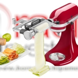 Accesoriu KitchenAid pentru tăiat foi legume și fructe, cu 2 lame