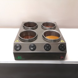 Aparat de topit ciocolata pentru înghețată, 4x 2 Litri - Img 2