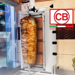 Aparat Kebab pe gaz cu 3 arzătoare, 20 kg, CB Italia - Img 4