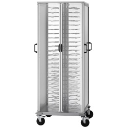 Cărucior neutru tip dulap pentru 96 farfurii Ø 18/23 cm, Forcar - Img 2