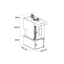 Cuptor brutărie electric rotativ FLEX, capacitate 12 tăvi, 17,45 kW Forni Fiorini - Img 2