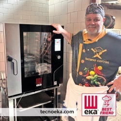 Cuptor electric combisteamer 4 tăvi 60x40 cm touchscreen, Eka Italia - Img 6