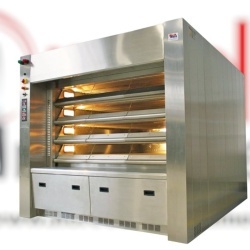 Cuptor panificație cu tuburi cu vapori, 4 vetre pe lemne