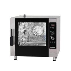 Cuptor pe gaz combisteamer 4 tăvi 60x40 cm, electromecanic, Flexo Catering Inoxtrend - Img 7