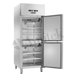 Dulap frigorific cu congelator din inox, 225+225 litri, -2/+8°C, -18/-22°C, Amitek - Img 2