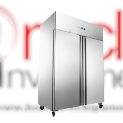 Dulap frigorific din inox, Frigider 1400 Litri - 6 Rafturi Reglabile GN 2/1, pe roți