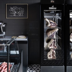 Dulap frigorific păstrare carne maturată cu ușă sticlă, 150 kg, STORAGE 700 BLACK GREEN - Img 8