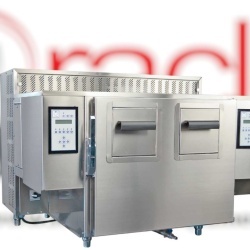Friteuză automată fără aburi și fără mirosuri, dublă, 50 kg/h