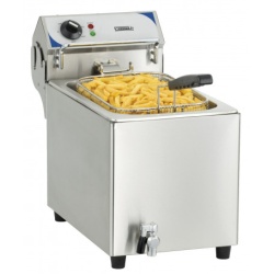Friteuză electrică 10 litri cu robinet pentru scurgerea uleiului, profesională, fast-food, restaurant - Img 2