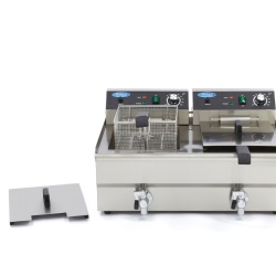 Friteuză electrică 2×16 Litri, cu robinet - Img 5