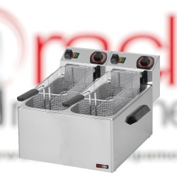 Friteuză electrică 2x8 Litri, 400V