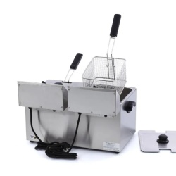 Friteuză electrică 8+8 Litri cu robinet - Img 5