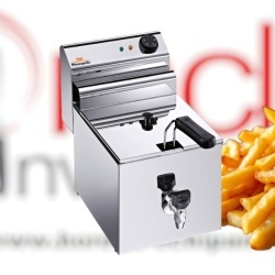Friteuză electrică cu robinet, ELDORADO 10 Litri