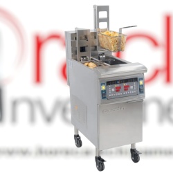 Friteuză electrică profesională cu filtrare, automată cu lift 2x 12 Litri, Casselin