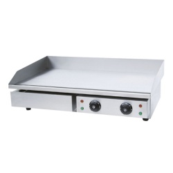 Fry top electric cu suprafață netedă cromată, 73x47 cm - Img 2