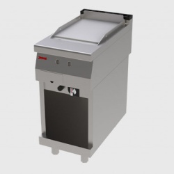 Fry top electric cu suprafață netedă și suport deschis, Jemi - Img 2