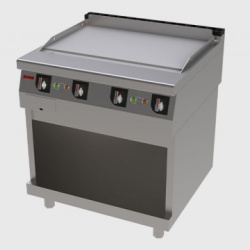 Fry top electric cu suprafață netedă și suport neutru, Jemi - Img 2