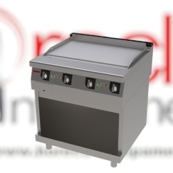 Fry top electric cu suprafață netedă și suport neutru, Jemi