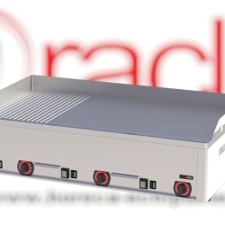Fry top electric cu suprafață netedă/ striată