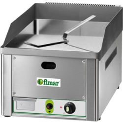 Fry top pe gaz cu suprafață cromată netedă, 325x480 mm, Fimar - Img 2