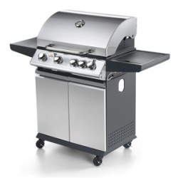 Gratar de exterior cu capac si termometru 1330(707)x515x1140 mm - Img 3