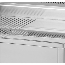 Gratar Fry-top gaz cromat neted-striat 480×650 mm - Img 2