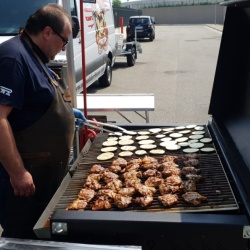 Grătar profesional Barbeque pentru Steak pe cărbuni, 1455x820x930 mm - Img 9