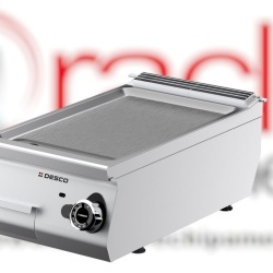 Grill cu placă netedă de banc, pe gaz, inox Desco Italia