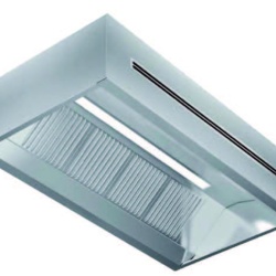 Hotă de perete cu inducție 3000x1100x500 mm - Img 2