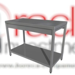 Masă de lucru eco cu poliță 1600x700x850 mm
