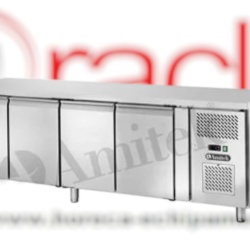 Masă frigorifică cu 4 uși 2230x700x860 mm, Amitek