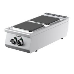 Mașină de gătit electrică cu 2 plite pătrate, Desco Italia - Img 2