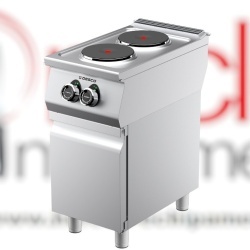 Mașină de gătit electrică cu 2 plite rotunde și dulap neutru, Desco
